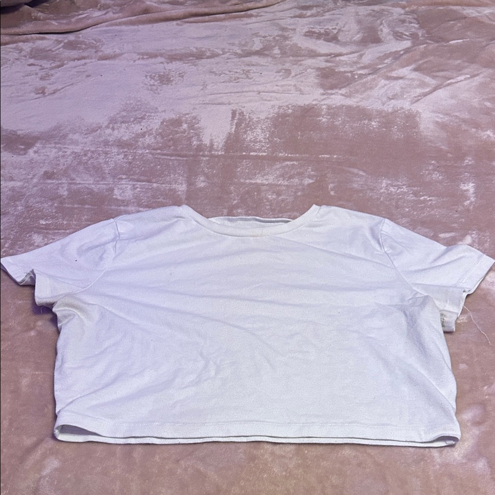 White Women's Crop Top